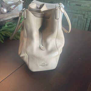 Coach Madison Phoebe Tan\ Beige Leather Hobo Bag